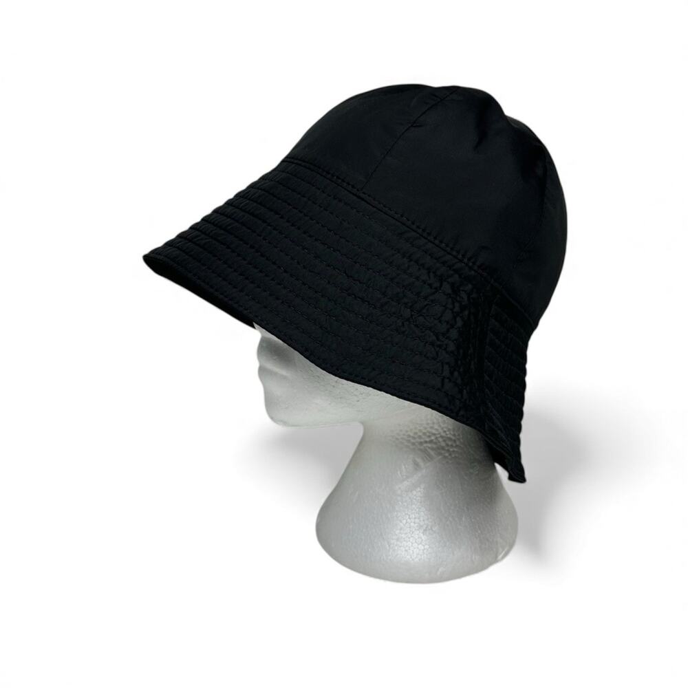 NWT Gucci Brella Cloche Size M 57cm Nylon Bucket Hat Black Gold GG Marmont $599 - Picture 7 of 15